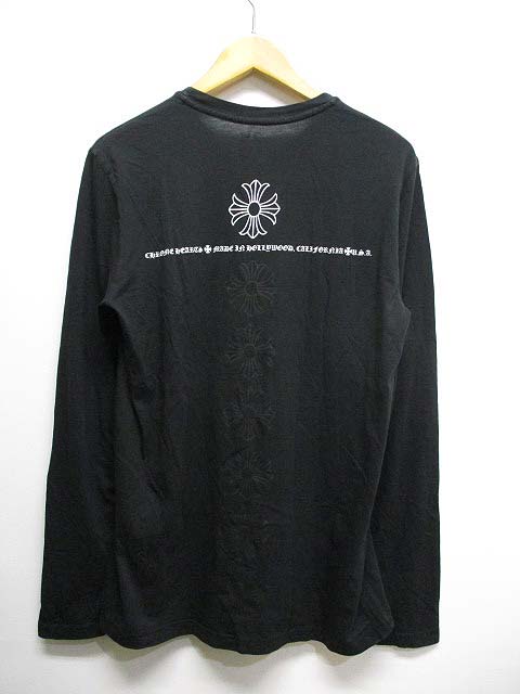 クロムハーツ CHROME HEARTS 長袖 Tシャツ カットソー SMALL 黒 