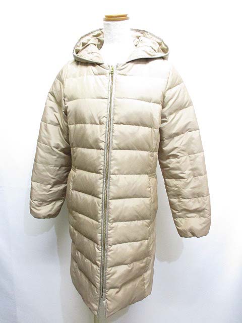 ル ティロワ ドゥ ドレステリア Le Tiroir De Dressterior ダウン コート フード着脱 L ベージュ アウター フルジップ 裏地付き レディース 065 ベクトルパーク