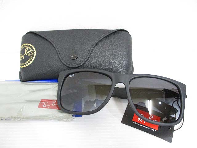 未使用品 レイバン Ray Ban Rb4165f ジャスティン Justin 622 8g サングラス 眼鏡 54 17 140 マットブラック グラデーションレンズ ケース クロス付き メンズ 065 ベクトルパーク