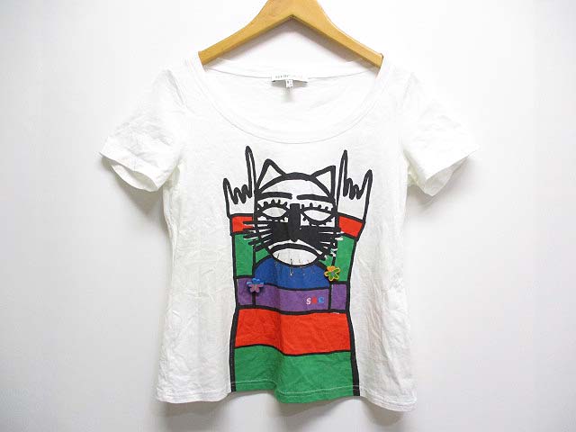 シーバイクロエ SEE BY CHLOE 半袖 Tシャツ カットソー ねこ ネコ 