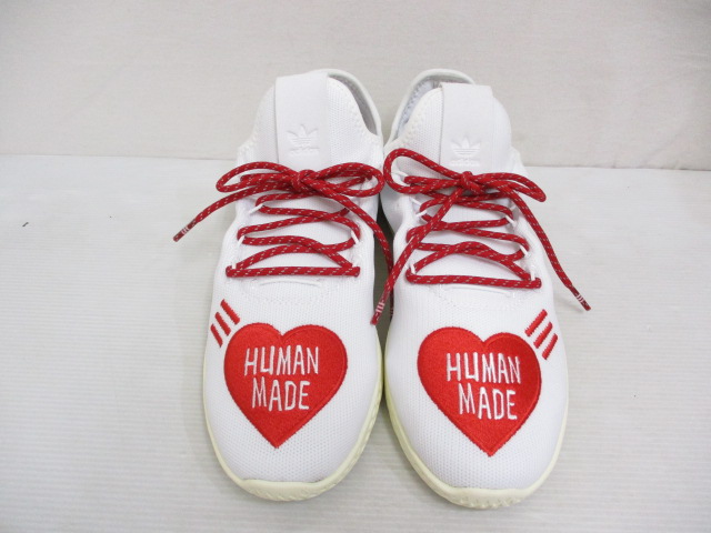 アディダス adidas 極美品 PHARRELL WILLIAMS TENNIS HU HUMAN MADE 