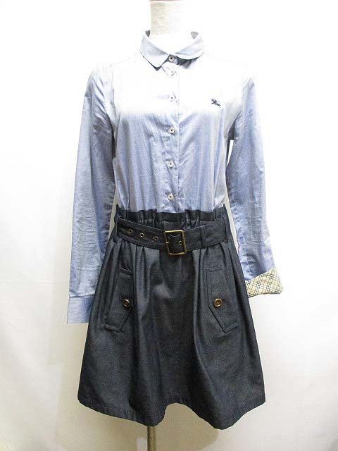 未使用品 バーバリーブルーレーベル BURBERRY BLUE LABEL ドッキング  