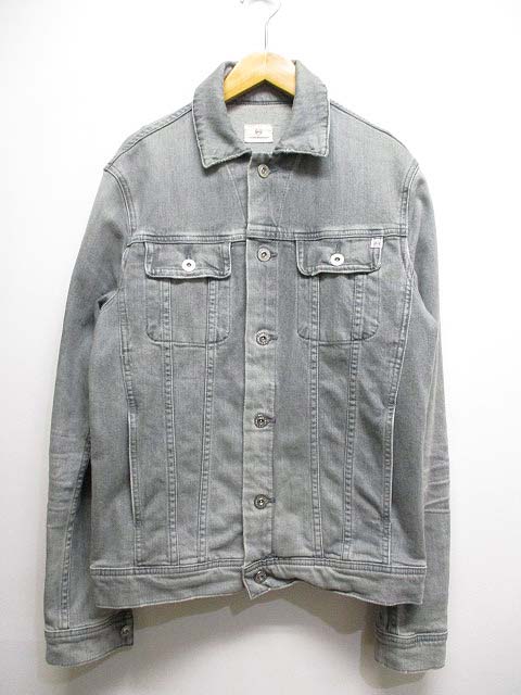 エージー Ag Adriano Goldschmied ユーズド加工 デニム ジャケット Gジャン ジージャン Xs グレー ストレッチ メンズ 065 ベクトルパーク