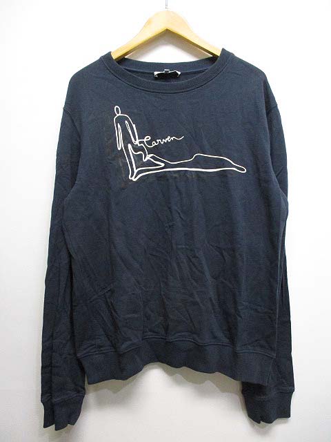 カルヴェン Carven クルーネック スウェット カットソー Xl 濃紺 ネイビー トレーナー メンズ 065 ベクトルパーク