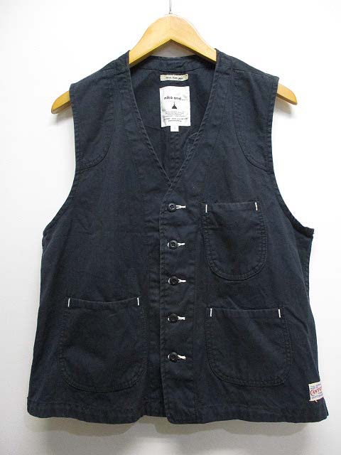 ニコアンド Niko And コットン ベスト ジレ 4 黒 ブラック メンズ 065 ベクトルパーク