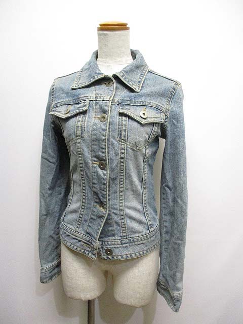 ヒスミス His Miss ストレッチ デニム ジャケット Gジャン M ブルー レディース 065 ベクトルパーク