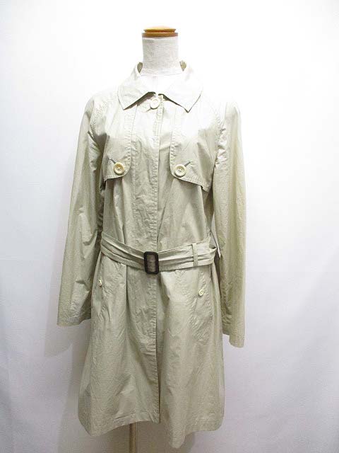 マーガレットハウエル Margaret Howell ステンカラー コート ベルト付き 薄手 1 ベージュ Mhw0181 スプリングコート コットン 日本製 レディース 065 ベクトルパーク