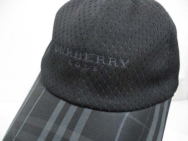 バーバリーゴルフ BURBERRY GOLF 美品 メッシュ キャップ 帽子 56.5 