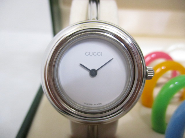 グッチ GUCCI 11/12.2L チェンジベゼル ウォッチ クォーツ 腕時計  