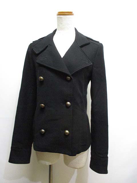 セオリー Theory ウール Pコート ピーコート 0 黒 ブラック 裏地付き レディース 065 ベクトルパーク