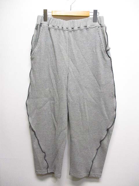 アンプー Un Peu Goki ワッフル スウェット イージー パンツ 2 グレー ウエストゴム 日本製 レディース 065 ベクトルパーク