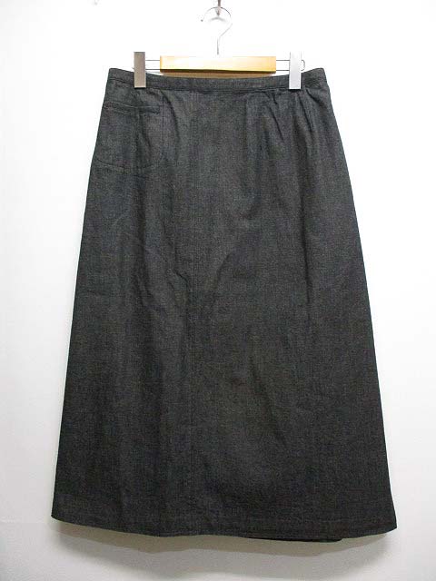 バーバリー ロンドン BURBERRY LONDON 美品 ロング デニム ラップ 巻き  