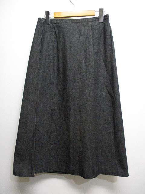 バーバリー ロンドン BURBERRY LONDON 美品 ロング デニム ラップ 巻き  