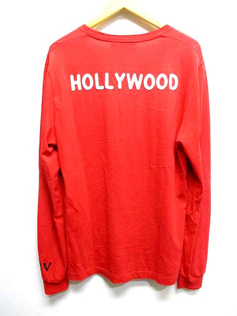 グッチ GUCCI アングリーキャット Tシャツ HOLLYWOOD 長袖 XS 赤 