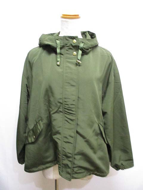 未使用品 ジーユー Gu マウンテンパーカー L オリーブカーキ レディース 065 ベクトルパーク