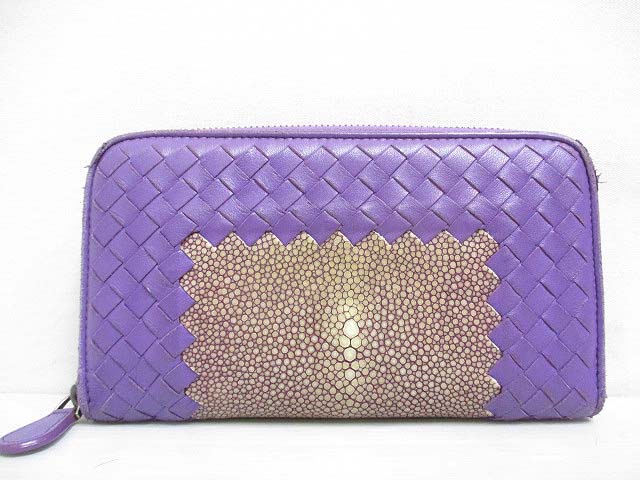 ボッテガヴェネタ BOTTEGA VENETA 長財布 ラウンドファスナー レザー 