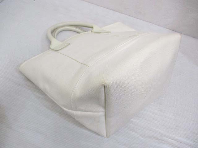 自由区 オンワード樫山 X Buddy バディ トート バッグ キャンバス レザー 白 コットン 牛革 日本製 レディース 065 202102270632 ベクトルパーク