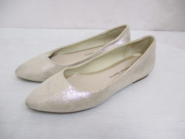 オリエンタルトラフィック Oriental Traffic ラメ パンプス 36 ベージュ 靴 シューズ レディース 065 ベクトルパーク