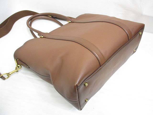 コーチ Coach 現行品 メトロポリタン トート バッグ 牛革 グラブタン レザー エルム 茶ブラウン系 2wayショルダー メンズ 065 ベクトルパーク