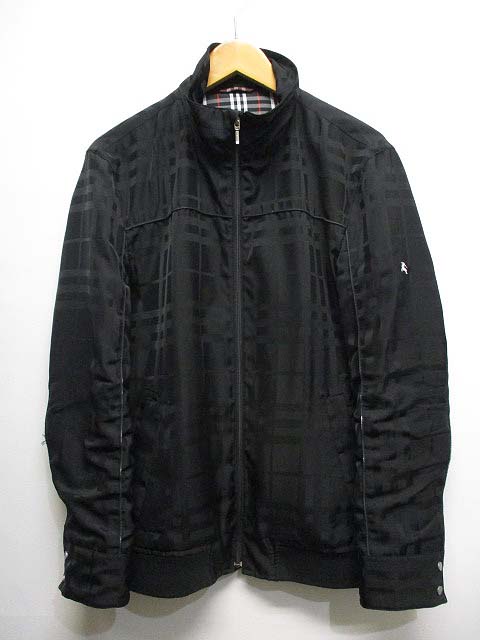 バーバリーブラックレーベル BURBERRY BLACK LABEL チェック柄 ジップ 