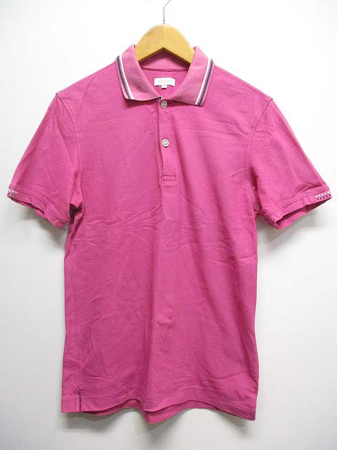 マッキントッシュフィロソフィー Mackintosh Philosophy 半袖 ポロシャツ カットソー 38 ピンク 日本製 メンズ 065 ベクトルパーク