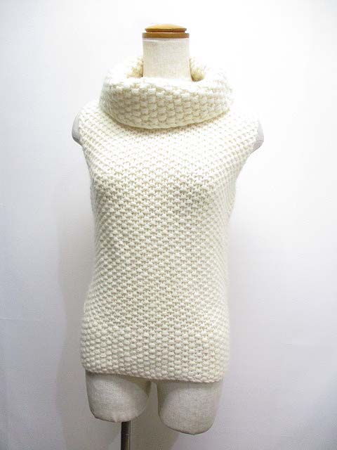 ケティ Ketty ウール アンゴラ ノースリーブ タートルネック ニット 2 オフホワイト レディース 065 ベクトルパーク