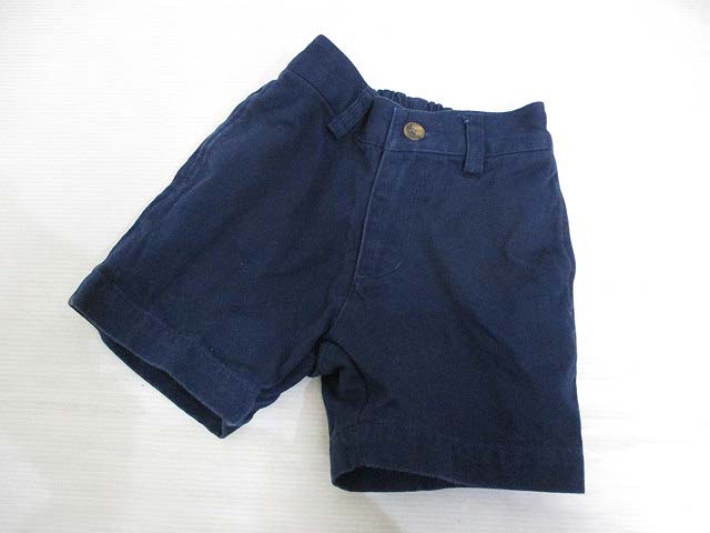 ポロ バイ ラルフローレン Polo By Ralph Lauren ベビー服 子供服 ショート パンツ 80 濃紺 ネイビー ジッパーフライ バックゴム コットン 正規 キッズ 065 ベクトルパーク