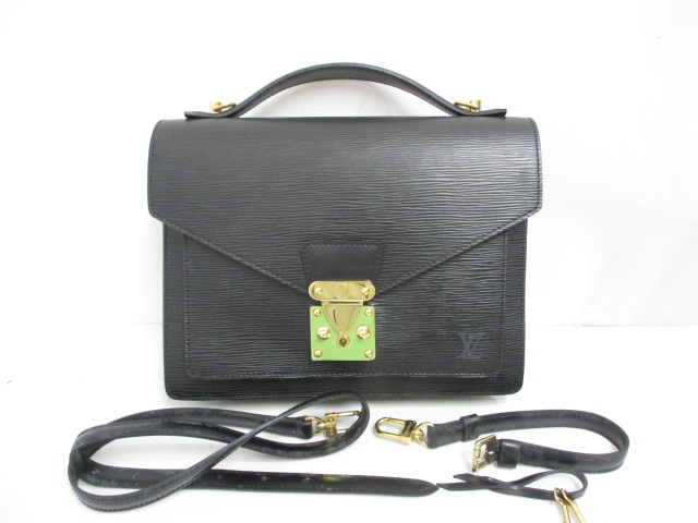 未使用品 ルイヴィトン LOUIS VUITTON エピ モンソー M52122 ノワール  
