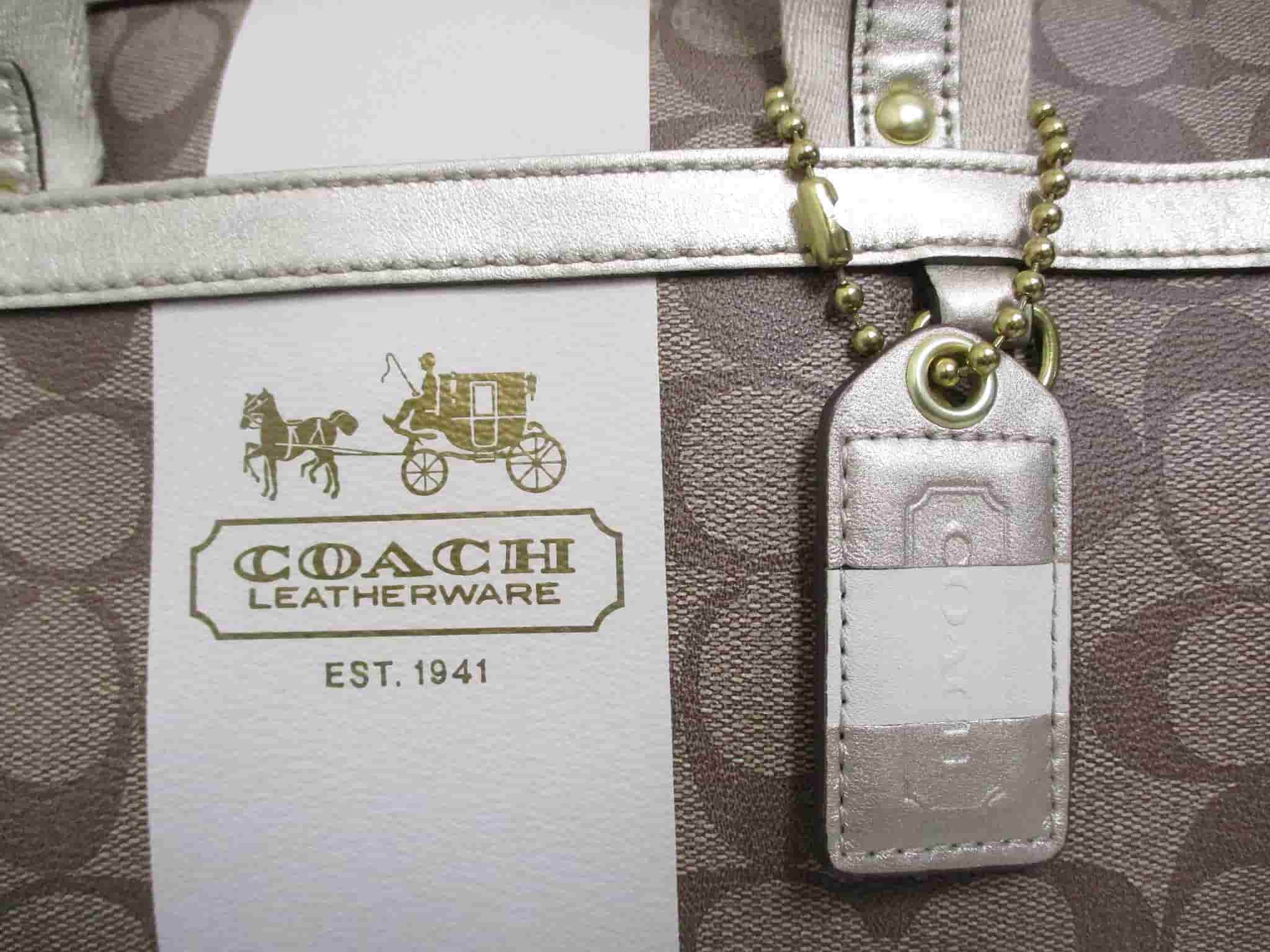 コーチ COACH F11353 ヘリテージ ジップストライプサッチェル ハンド 
