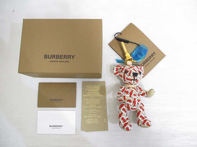 未使用品 バーバリー BURBERRY トーマス ベア キーリング キーホルダー 