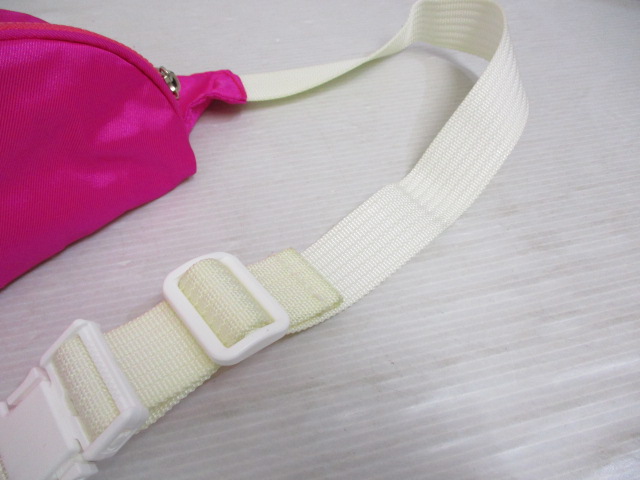 クレージュ Courreges ナイロン ウエスト ポーチ ボディ バッグ ピンク 白 レディース 065 ベクトルパーク クレージュ Courreges ナイロン ウエスト ポーチ ボディ バッグ ピンク 白 レディース 065 ベクトルパーク