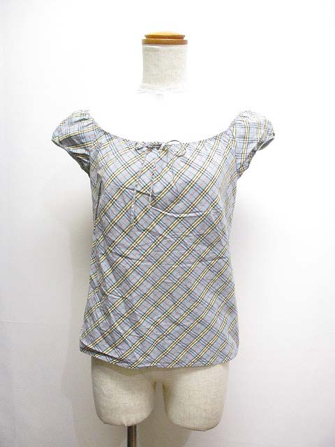 BURBERRY BLUE LABEL】チェック柄カットソー
