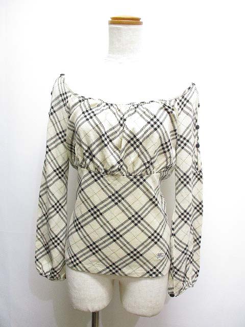 バーバリーブルーレーベル BURBERRY BLUE LABEL 長袖 チェック柄 
