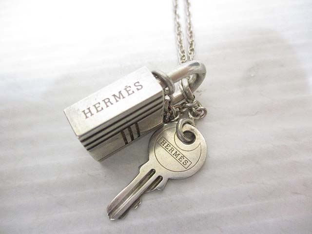 エルメス HERMES ネックレス カデナ 錠 キー 鍵 Ag925 シルバー 