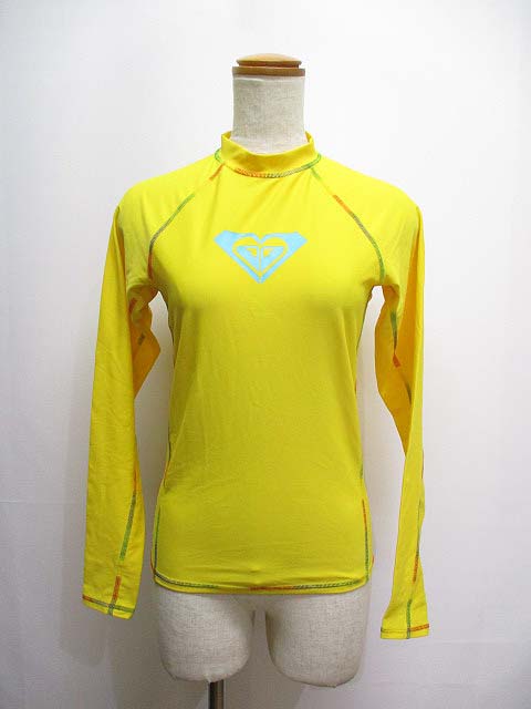 ロキシー Roxy ラッシュガード トップス 長袖 M 黄 イエロー マリンスポーツ サーフィン Uvカット レディース 065 ベクトルパーク
