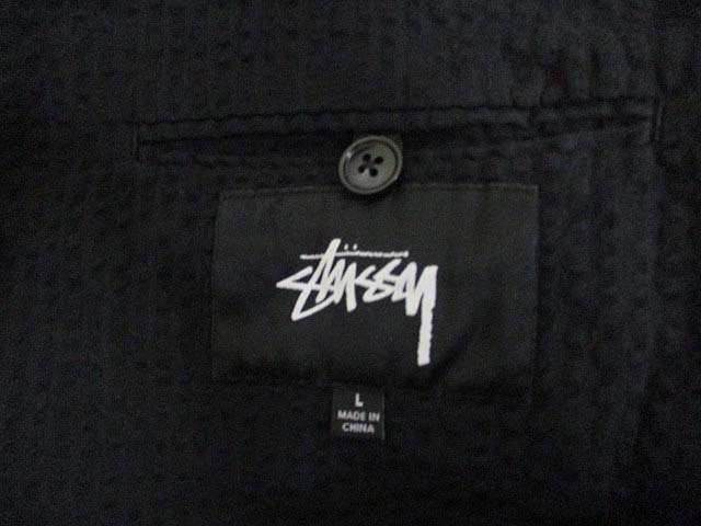 未使用品 ステューシー STUSSY シアサッカー テーラード ジャケット L 