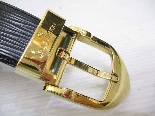 LOUIS VUITTON サンチュール ベルト エピ ノワール 85/34（ヴィトン  