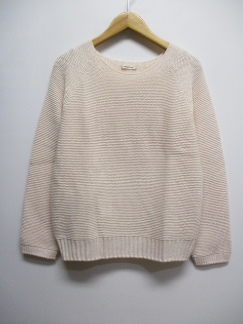 シンプリシテェ Simplicite ラメ ニット セーター カットソー 薄ピンク 長袖 クルーネック 日本製 レディース 065 ベクトルパーク シンプリシテェ Simplicite ラメ ニット セーター カットソー 薄ピンク 長袖 クルーネック 日本製 レディース 065 ベクトルパーク