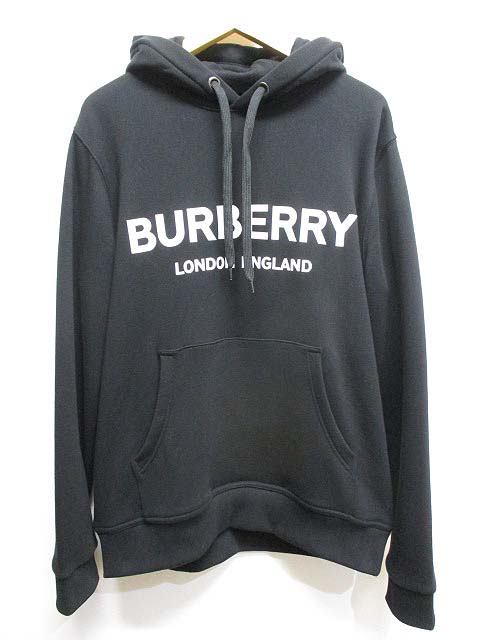 バーバリー BURBERRY 美品 ロゴプリント スウェット パーカー プル 