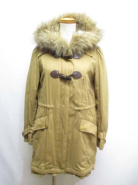 ミニマム Minimum ダッフル風 モッズ コート ライナー付き 1 ベージュ 裾フリル フェイクファー取外し可 レディース 065 ベクトルパーク