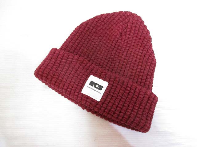 ロデオクラウンズ Rodeo Crowns コットン ニット キャップ ニット帽 帽子 ボルドー レディース 065 ベクトルパーク