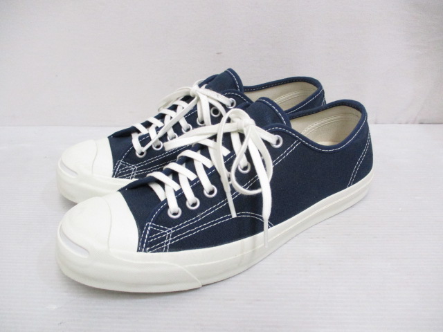 コンバース Converse 美品 1c13 ジャックパーセル エディフィス イエナ 別注 スニーカー シューズ 27 紺 ネイビー 靴 キャンバス 箱付き メンズ 065 ベクトルパーク