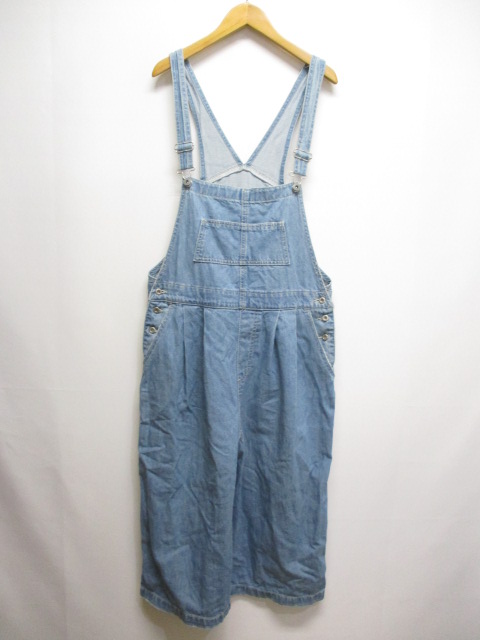 サマンサモスモス Sm2 デニム オーバーオール F ブルー サロペット ワイド レディース 065 ベクトルパーク