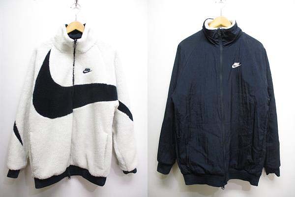ナイキ NIKE 美品 リバーシブル ビッグスウォッシュ ボア ジャケット M 