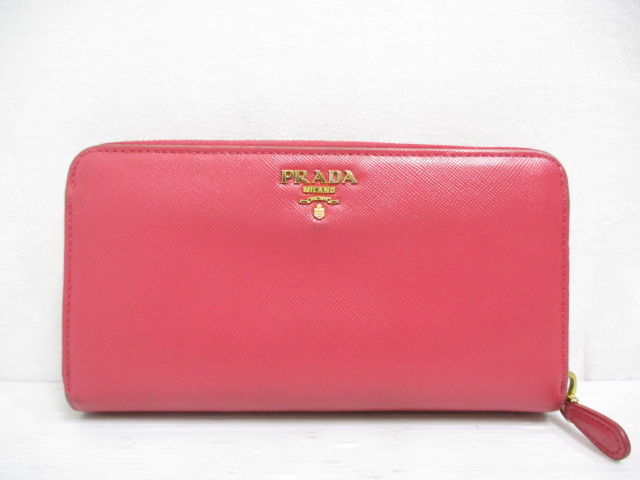 プラダ PRADA 長財布 サフィアーノ レザー ラウンドファスナー 1M1348 