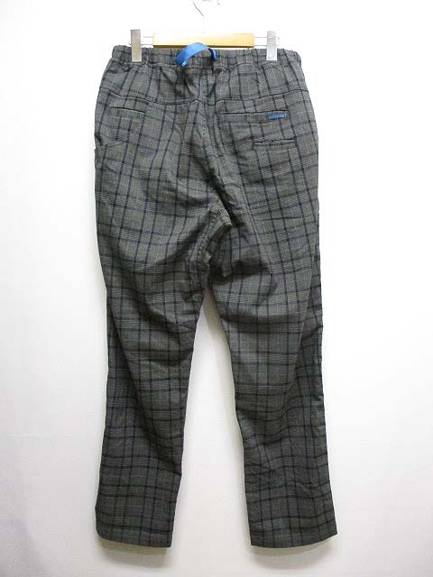 Gramicci グラミチBEAMSビームス パンツLダークグレー チェック グラミチ GRAMICCI × BEAMS 別注 チェック柄 ナロー パンツ L