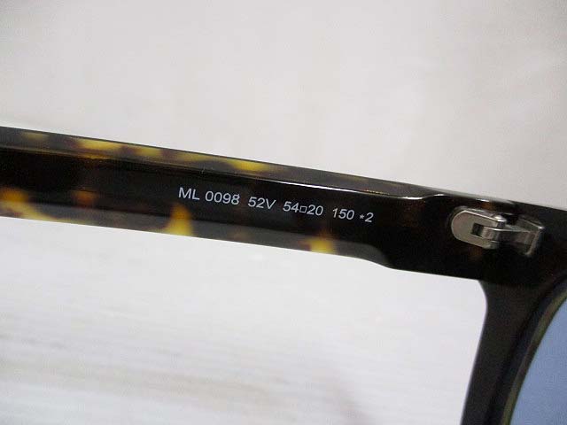 未使用品 モンクレール MONCLER ML0098 52V ボストン サングラス  