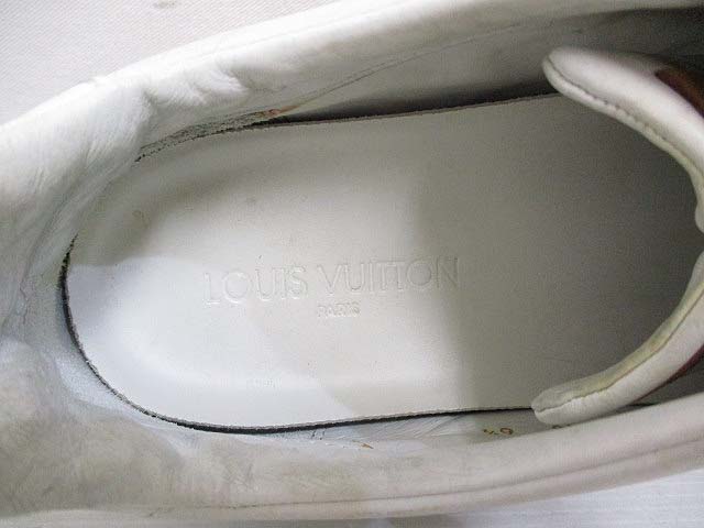 Louis Vuitton ホワイト ドレスシューズ 25.5 ルイヴィトン LOUIS VUITTON スニーカー ローカット マッチ