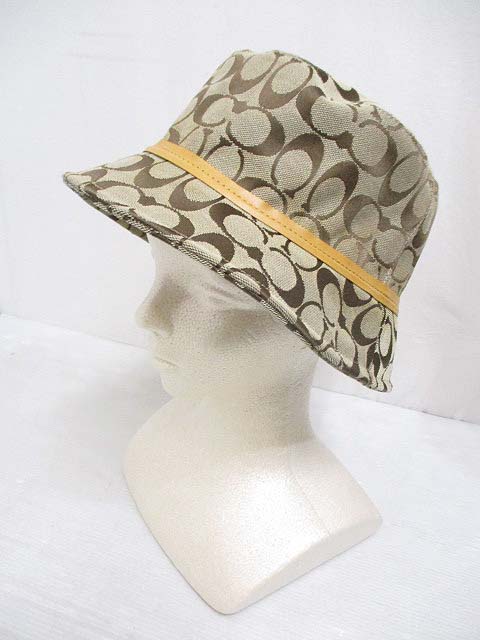 COACH バケットハット ベージュ M/L COACH バケットハット ベージュ M/L