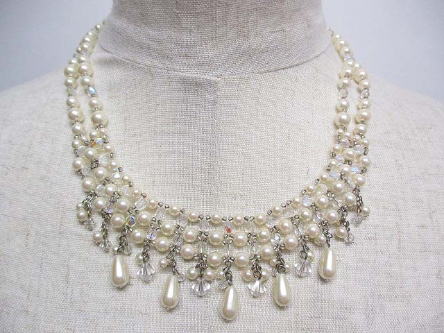 ストロベリーフィールズ Strawberry Fields ネックレス フェイクパール ビーズ 結婚式 披露宴 フォーマル パーティー レディース 065 ベクトルパーク